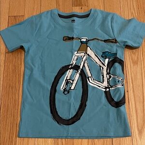 Kids Blue Bicycle Graphic Tee